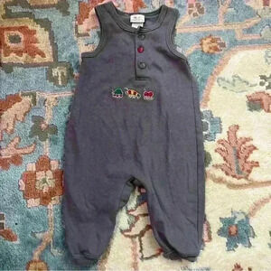 Vintage Carter sleeveless romper vintage 100% cotton babyboy infant caterpillar